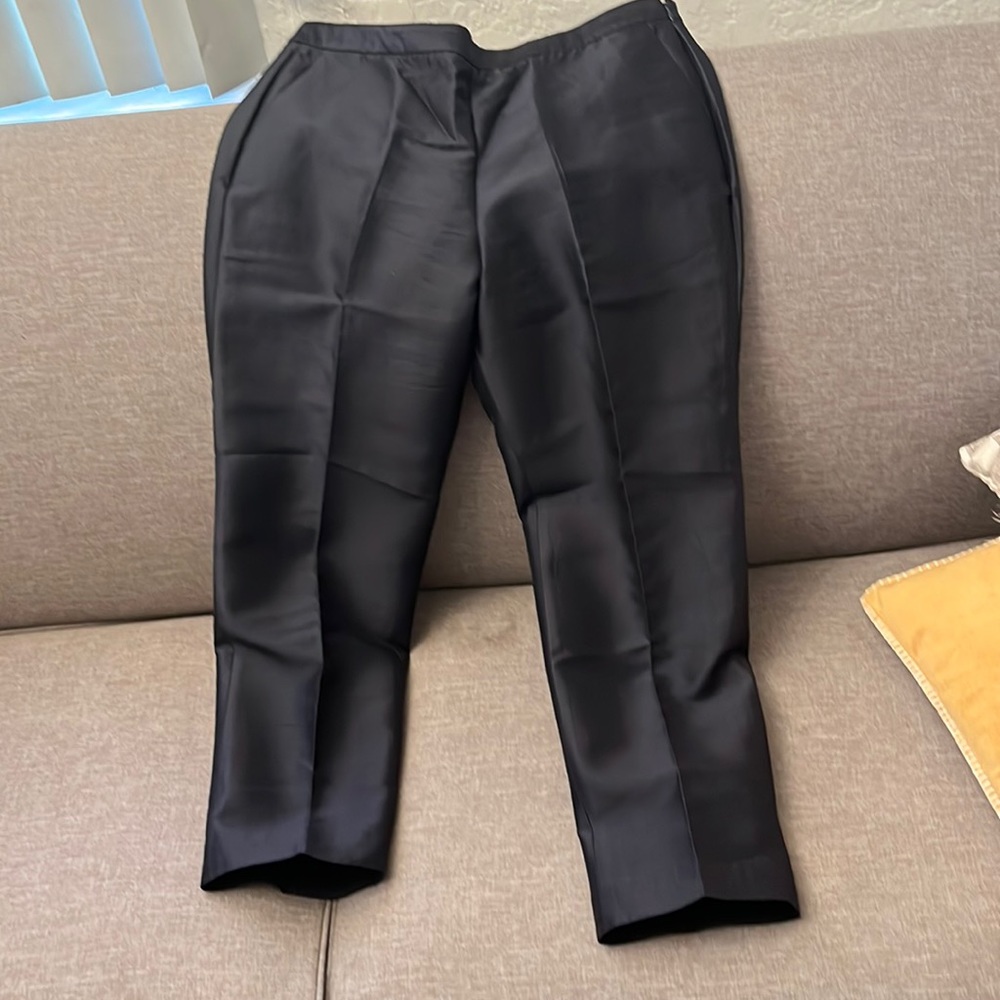 Navy blue j crew suit pants